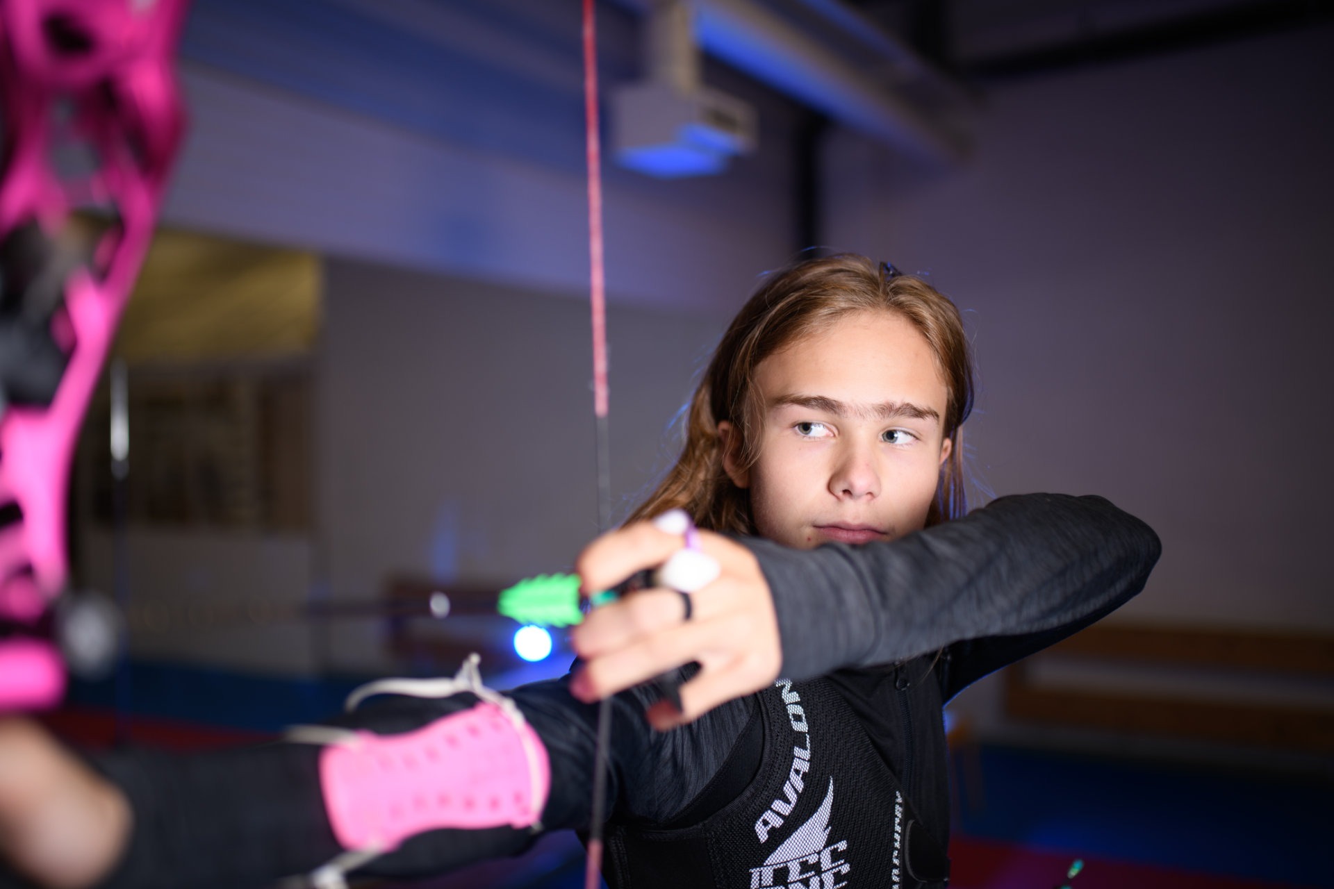 Jesper Markussen shooting an Olympic style recurve bow